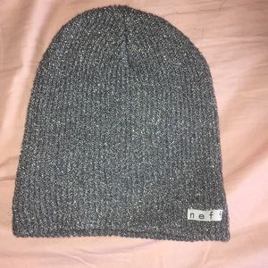 Grey Metallic NEFF Beanie